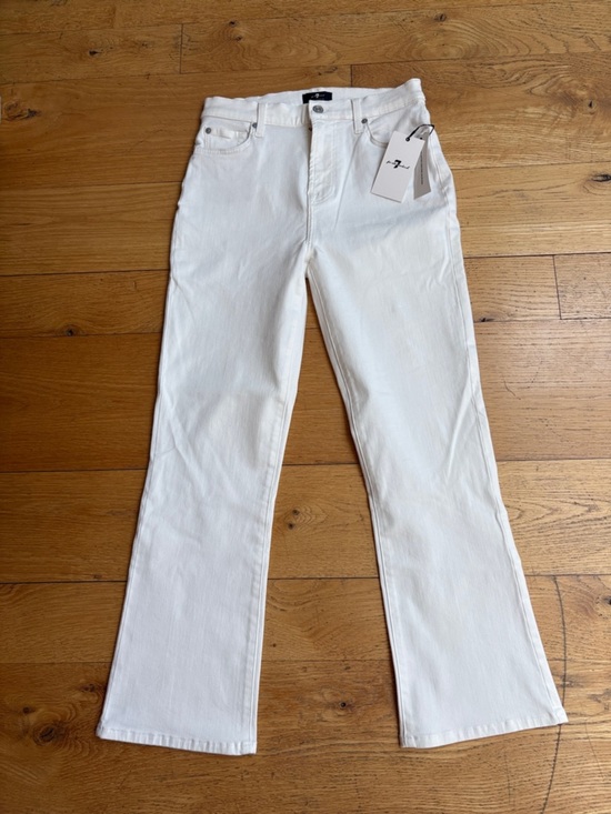 7 For All Mankind Denim - NWT 7 For All Mankind White Slim Illusion Jean. Size 28